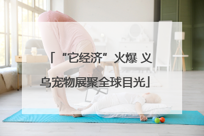 “它经济”火爆 义乌宠物展聚全球目光