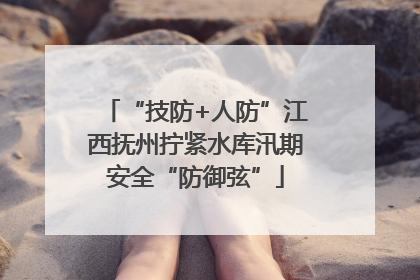 “技防+人防”江西抚州拧紧水库汛期安全“防御弦”