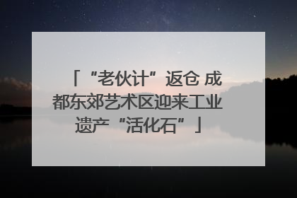 “老伙计”返仓 成都东郊艺术区迎来工业遗产“活化石”