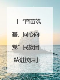 “育苗筑基、同心向党”民族团结进校园