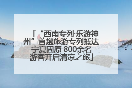 “西南专列·乐游神州”首趟旅游专列抵达宁夏固原 800余名游客开启清凉之旅