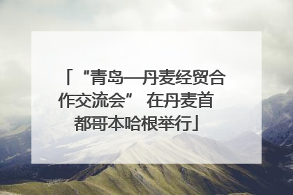 “青岛—丹麦经贸合作交流会” 在丹麦首都哥本哈根举行