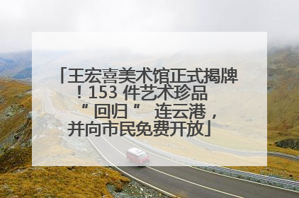 王宏喜美术馆正式揭牌！153 件艺术珍品 “ 回归 ” 连云港，并向市民免费开放