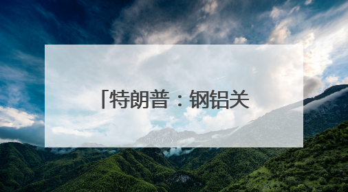 特朗普：钢铝关税加倍 欧盟加拿大：强烈遗憾！强烈反对！