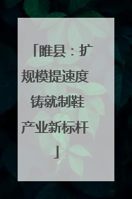 睢县：扩规模提速度 铸就制鞋产业新标杆
