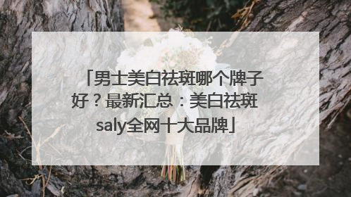 男士美白祛斑哪个牌子好？最新汇总：美白祛斑saly全网十大品牌