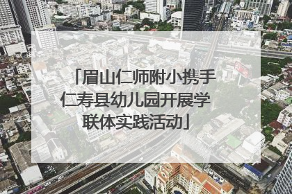 眉山仁师附小携手仁寿县幼儿园开展学联体实践活动
