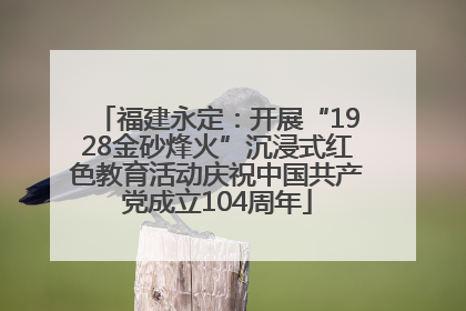 福建永定：开展“1928金砂烽火”沉浸式红色教育活动庆祝中国共产党成立104周年
