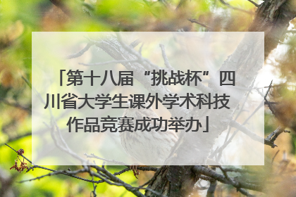 第十八届“挑战杯”四川省大学生课外学术科技作品竞赛成功举办