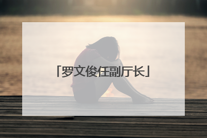 罗文俊任副厅长