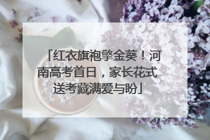红衣旗袍擎金葵！河南高考首日，家长花式送考藏满爱与盼