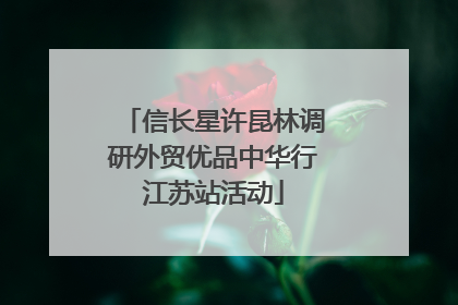 信长星许昆林调研外贸优品中华行江苏站活动