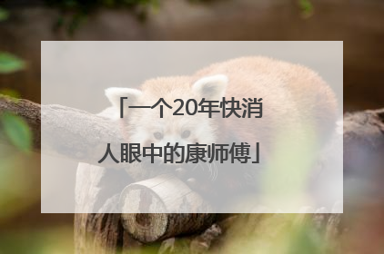 一个20年快消人眼中的康师傅