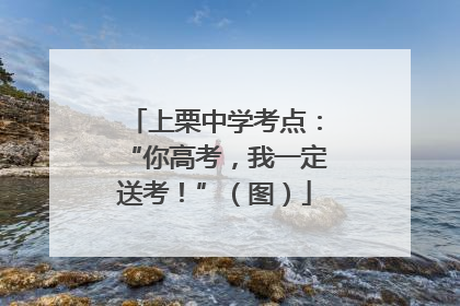 上栗中学考点：“你高考，我一定送考！”（图）