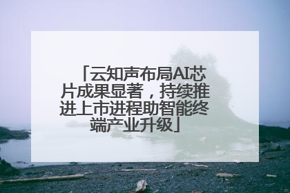 云知声布局AI芯片成果显著，持续推进上市进程助智能终端产业升级