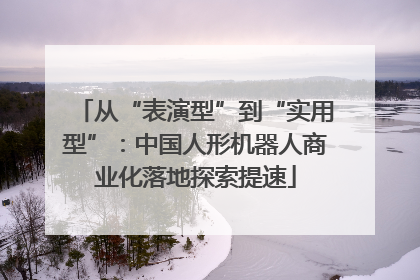 从“表演型”到“实用型”：中国人形机器人商业化落地探索提速