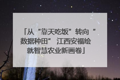从“靠天吃饭”转向“数据种田” 江西安福绘就智慧农业新画卷
