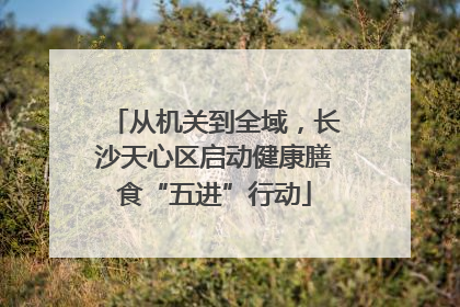 从机关到全域，长沙天心区启动健康膳食“五进”行动