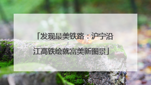 发现最美铁路：沪宁沿江高铁绘就富美新图景