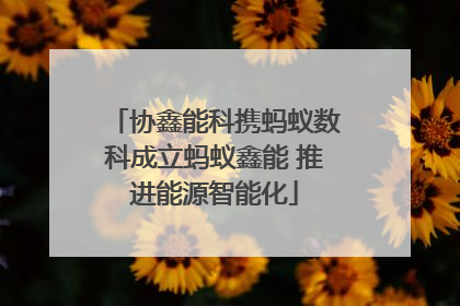 协鑫能科携蚂蚁数科成立蚂蚁鑫能 推进能源智能化