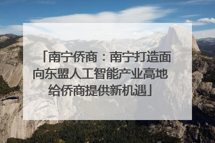 南宁侨商：南宁打造面向东盟人工智能产业高地给侨商提供新机遇