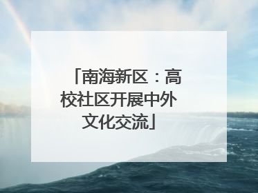 南海新区：高校社区开展中外文化交流