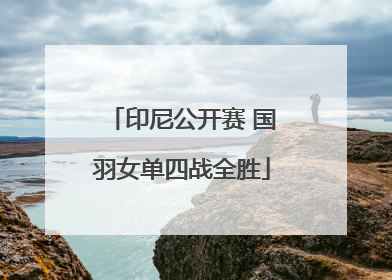 印尼公开赛 国羽女单四战全胜