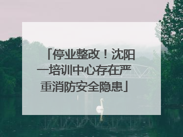停业整改！沈阳一培训中心存在严重消防安全隐患
