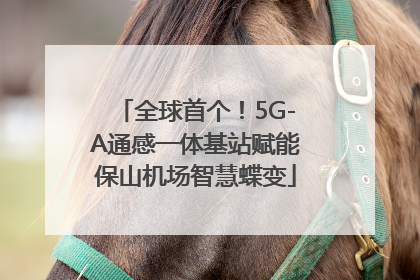 全球首个！5G-A通感一体基站赋能保山机场智慧蝶变