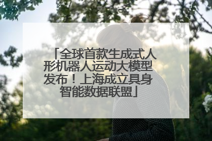 全球首款生成式人形机器人运动大模型发布！上海成立具身智能数据联盟