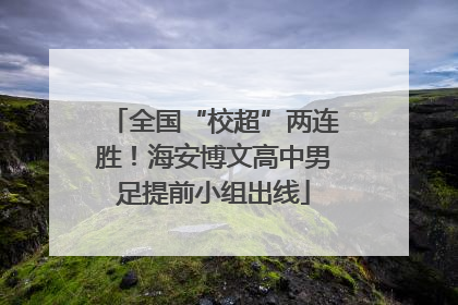 全国“校超”两连胜！海安博文高中男足提前小组出线
