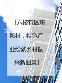 六枝特区东风村：特色产业绘就乡村振兴新图景