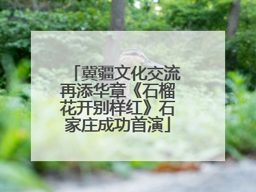 冀疆文化交流再添华章《石榴花开别样红》石家庄成功首演