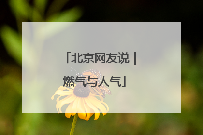 北京网友说｜燃气与人气