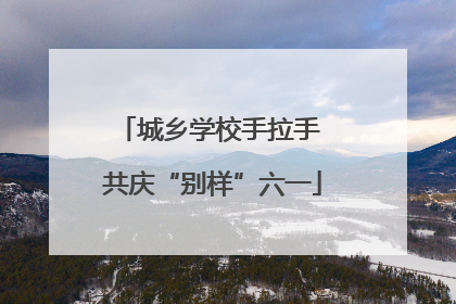城乡学校手拉手 共庆“别样”六一