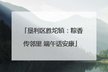 垦利区胜坨镇：粽香传邻里 端午话安康