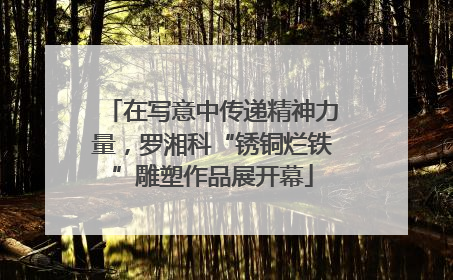 在写意中传递精神力量，罗湘科“锈铜烂铁”雕塑作品展开幕