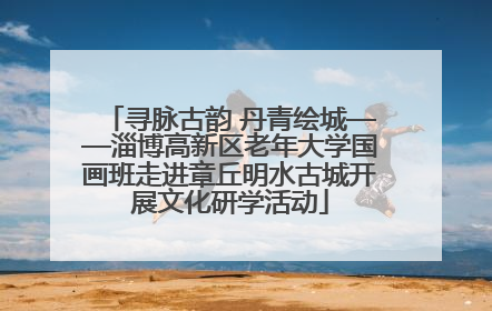 寻脉古韵 丹青绘城——淄博高新区老年大学国画班走进章丘明水古城开展文化研学活动