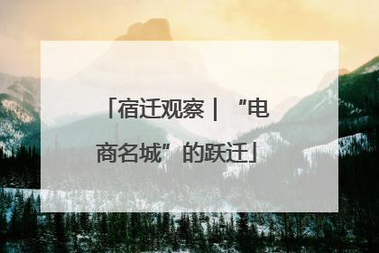 宿迁观察｜“电商名城”的跃迁