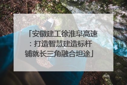 安徽建工徐淮阜高速：打造智慧建造标杆 铺就长三角融合坦途