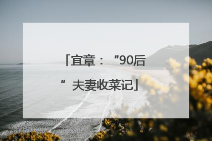 宜章：“90后”夫妻收菜记