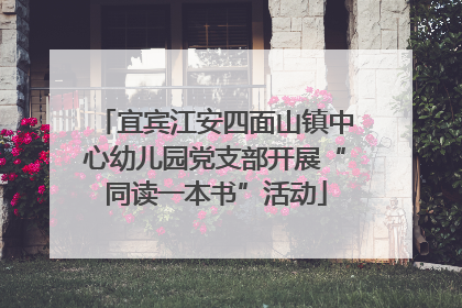 宜宾江安四面山镇中心幼儿园党支部开展“同读一本书”活动