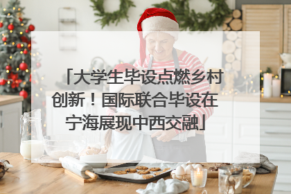大学生毕设点燃乡村创新！国际联合毕设在宁海展现中西交融