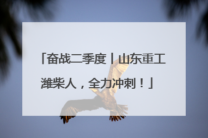 奋战二季度丨山东重工潍柴人，全力冲刺！
