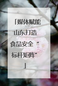 媒体赋能 山东打造食品安全“标杆矩阵”