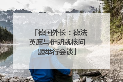 德国外长：德法英愿与伊朗就核问题举行会谈