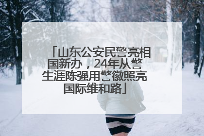 山东公安民警亮相国新办，24年从警生涯陈强用警徽照亮国际维和路