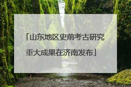 山东地区史前考古研究重大成果在济南发布