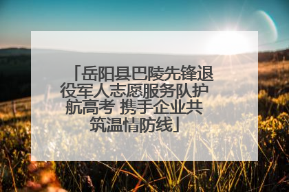 岳阳县巴陵先锋退役军人志愿服务队护航高考 携手企业共筑温情防线