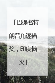 巴提名特朗普角逐诺奖，印度恼火